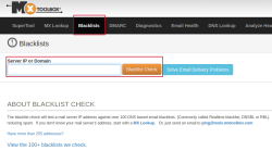 How to check if the IP address is in the Blacklist or not